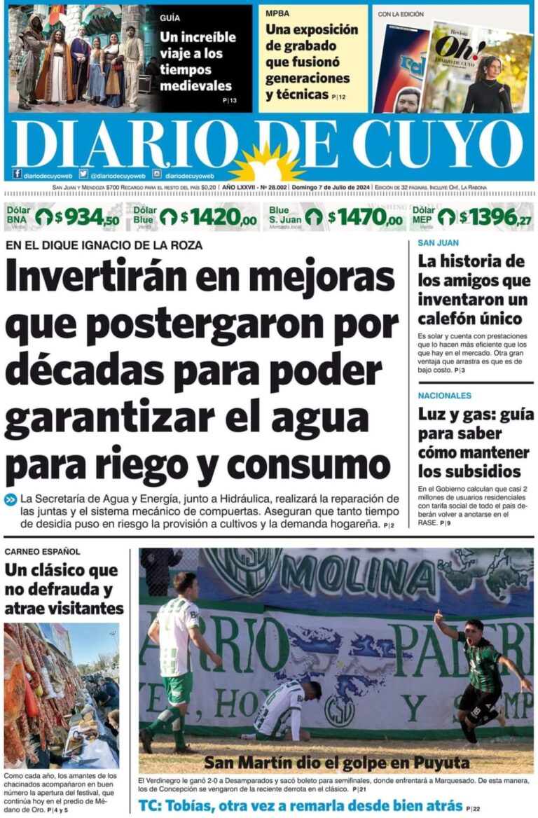 Diario de Cuyo acompañando a SOLCENIT